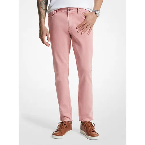 MK Pantalon Parker slim en coton extensible teint aux pigments - Michael Kors - Michael Kors Mens - Modalova