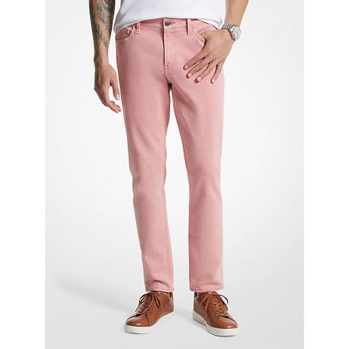 MK Pantalon Parker slim en coton extensible teint aux pigments - Michael Kors - Michael Kors Mens - Modalova