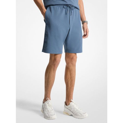 MK Short en mélange de coton avec logo en relief - Michael Kors - Michael Kors Mens - Modalova