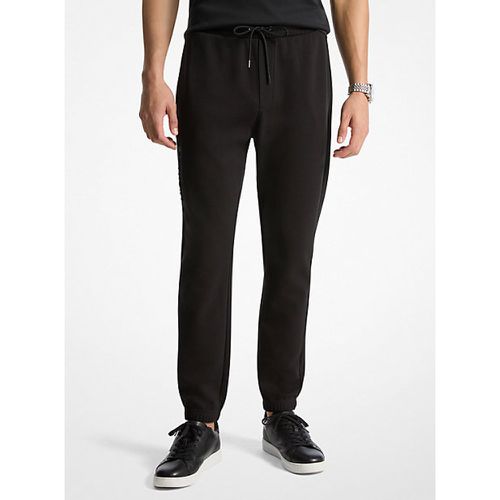 MK Pantalon de jogging en mélange de coton avec logo en relief - Michael Kors - Michael Kors Mens - Modalova