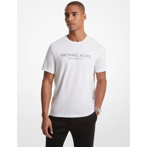 MK T-shirt en coton imprimé avec logo - Michael Kors - Michael Kors Mens - Modalova