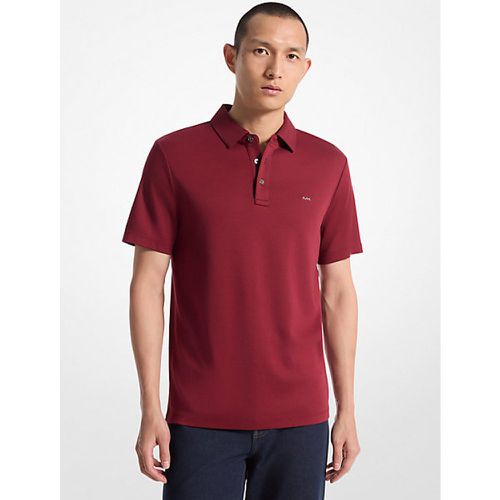 MK Polo en coton à logo brodé - - Michael Kors - Michael Kors Mens - Modalova