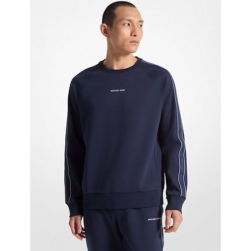 MK Sweat-shirt en mélange de coton avec bande à logos - Michael Kors - Michael Kors Mens - Modalova