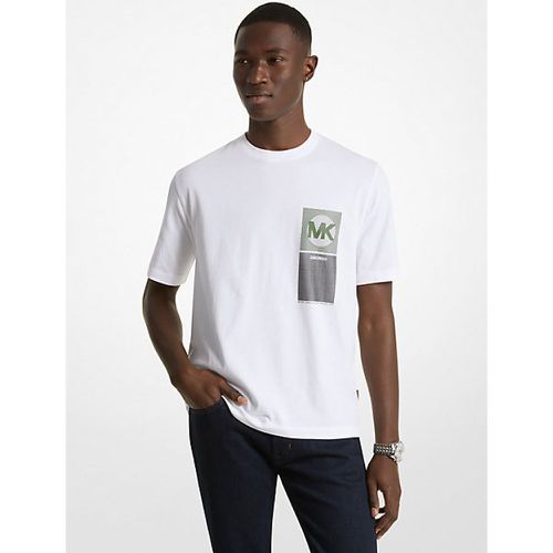 MK T-shirt en coton imprimé avec logo - - Michael Kors - Michael Kors Mens - Modalova