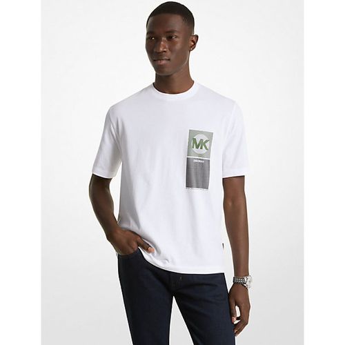 MK T-shirt en coton imprimé avec logo - Michael Kors - Michael Kors Mens - Modalova