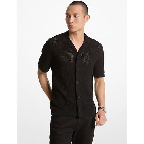 MK Chemise en coton à mailles ajourées - Michael Kors - Michael Kors Mens - Modalova