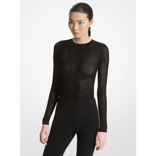 MK Body en maille et viscose extensible - Michael Kors - MICHAEL KORS COLLECTION - Modalova