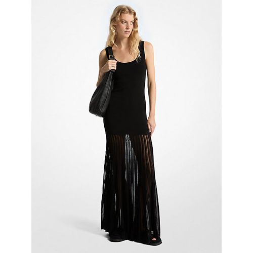 MK Robe longue transparente en mélange de viscose extensible - Michael Kors - MICHAEL Michael Kors - Modalova