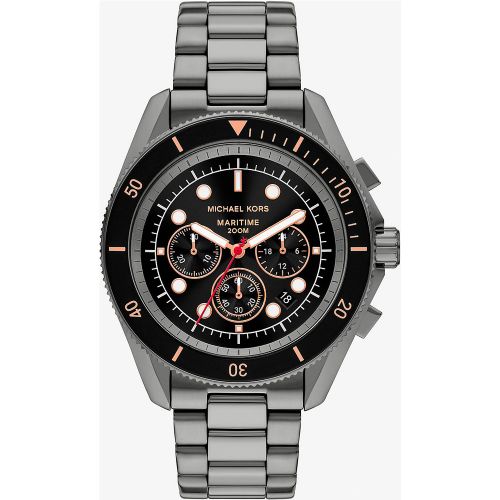 MK Montre Maritime acier surdimensionnée - Michael Kors - Modalova