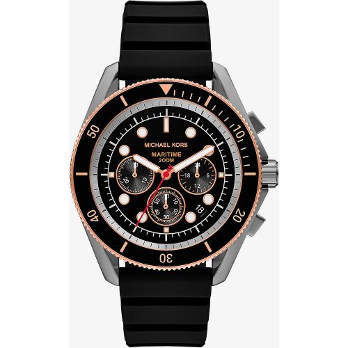 MK Montre Maritime acier surdimensionnée en silicone - Michael Kors - Modalova