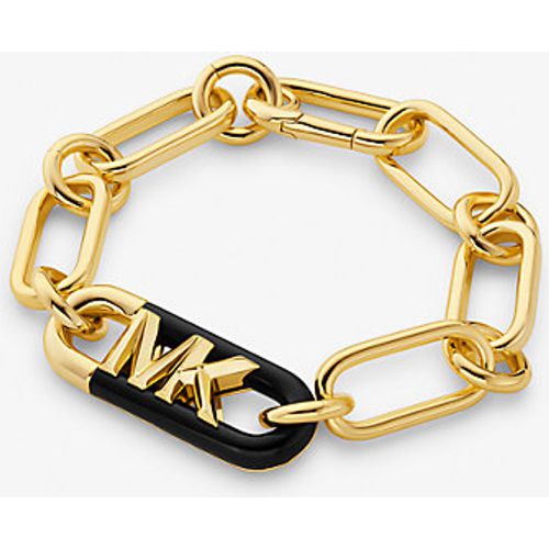 MK Bracelet à logo Empire en laiton plaqué en métal précieux et acétate - Michael Kors - Modalova