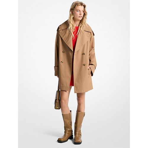 MK Trench surdimensionné en coton sergé - Michael Kors - MICHAEL Michael Kors - Modalova