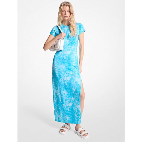 MK Robe longue en coton stretch tie and dye - Michael Kors - MICHAEL Michael Kors - Modalova