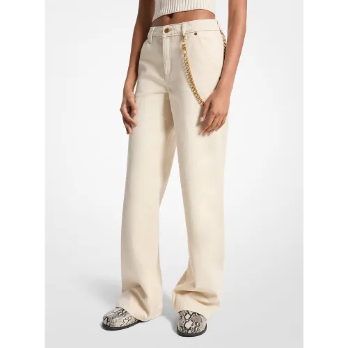 MK Jean à jambes larges décontracté - Michael Kors - MICHAEL Michael Kors - Modalova