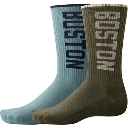 Unisexe Boston Crew Socks 2 Pack en //, Cotton, Taille L - New Balance - Modalova