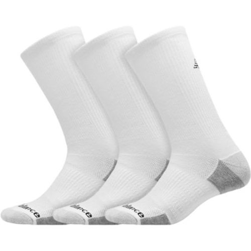 Unisexe Chaussettes Essentials Cushioned Crew 3 Pack en , Poly Knit, Taille M - New Balance - Modalova