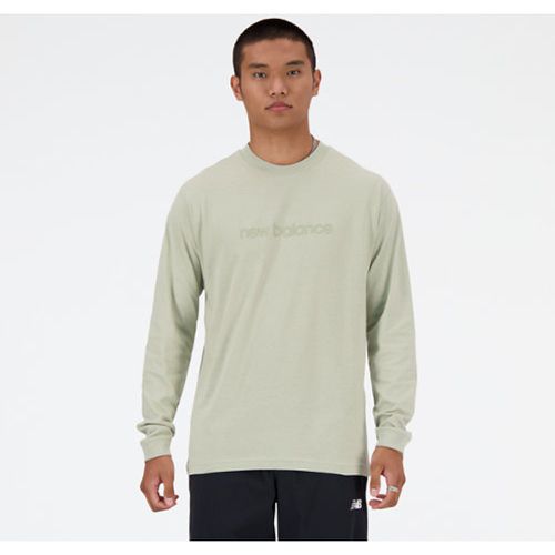 Hyper Density Graphic Long Sleeve T-Shirt en , Cotton Fleece, Taille 2XL - New Balance - Modalova