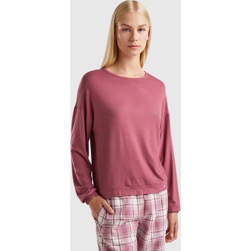 Benetton, T-shirt En Mélange Viscose Stretch, taille L, - United Colors of Benetton - Modalova