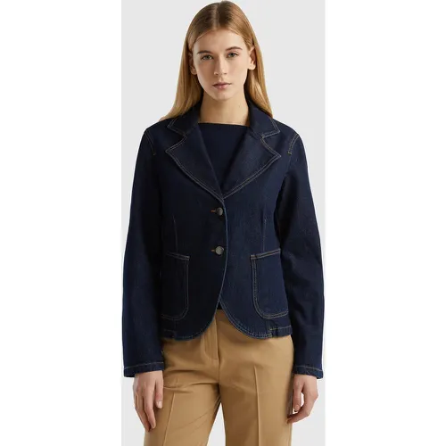 Benetton, Blazer En Jeans, taille S, Bleu Foncé - United Colors of Benetton - Modalova