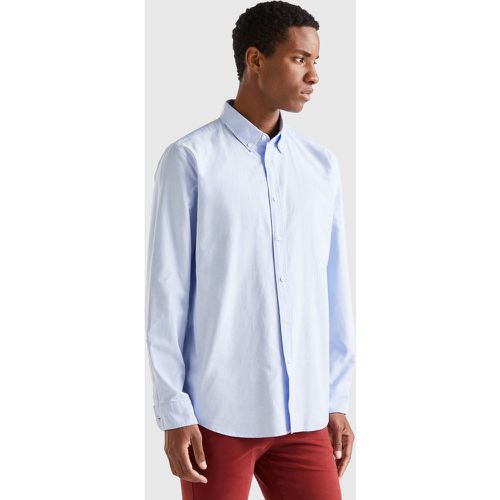 Benetton, Chemise Ajustée Boutonnée, taille XXL, Bleu Ciel - United Colors of Benetton - Modalova