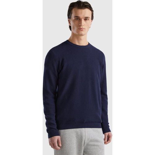 Benetton, Pull En Cachemire Mélangé, taille XXL, Bleu Foncé - United Colors of Benetton - Modalova