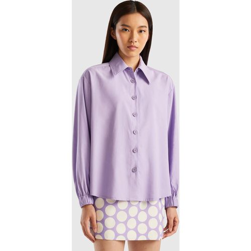 Benetton, Chemise En Mélange De Viscose Et De Lin, taille XS, Lilas - United Colors of Benetton - Modalova