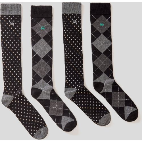 Benetton, Deux Paires De Chaussettes Hautes, taille OS, Multicolore - United Colors of Benetton - Modalova
