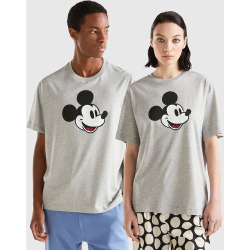 Benetton, T-shirt Gris Clair Mickey Mouse, taille XXL, Gris Clair - United Colors of Benetton - Modalova