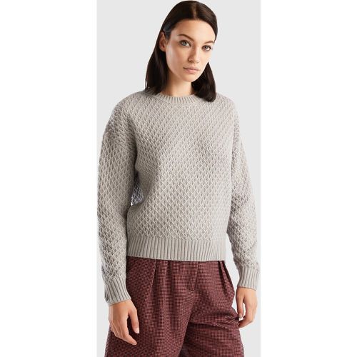 Benetton, Pull En Maille Boxy Fit, taille XL, Gris - United Colors of Benetton - Modalova