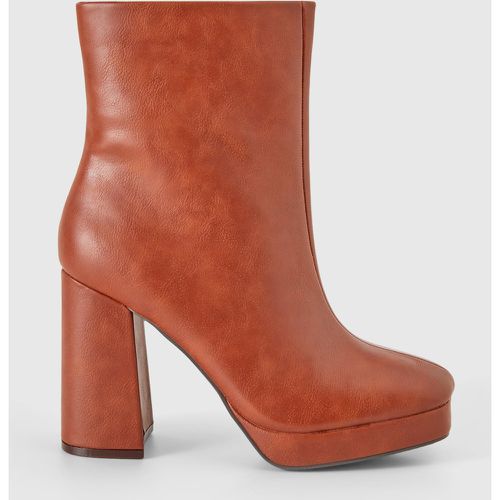 Benetton, Bottines À Talon Et Plateau, taille 38, Marron - United Colors of Benetton - Modalova