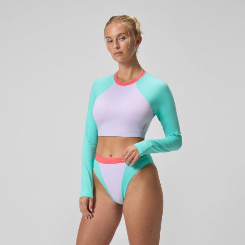 Haut FLU3NTE Solid Rash à manches longues lilas/vert - Speedo - Modalova