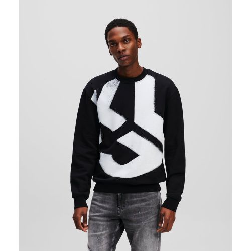 Sweat-shirt Effet Délavé Monogram, , , Taille: L - Karl Lagerfeld - Modalova