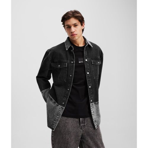 Ombre Denim Overshirt, , , Taille: XL - Karl Lagerfeld - Modalova