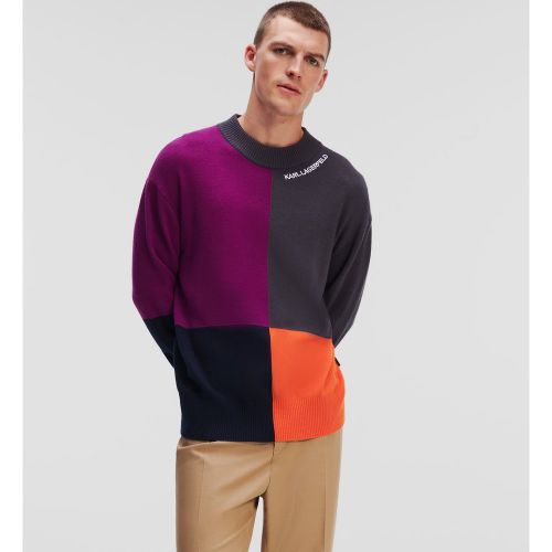 Pull À Col Rond Color-block, , , Taille: L - Karl Lagerfeld - Modalova