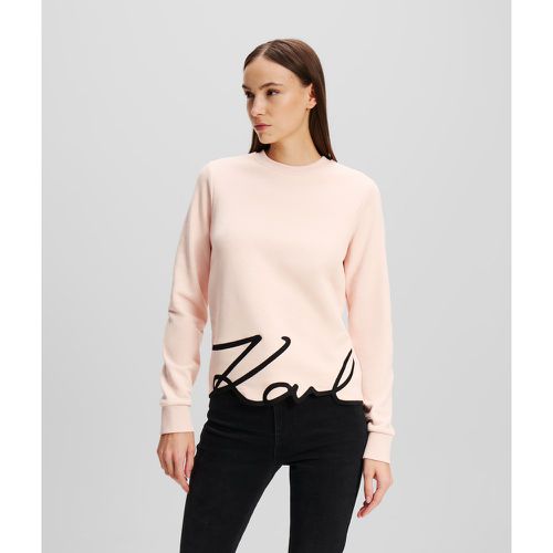 Sweat-shirt À Ourlet Karl Signature, , , Taille: XL - Karl Lagerfeld - Modalova