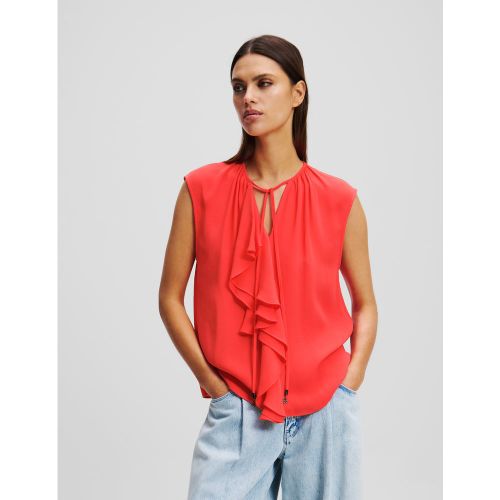 Blouse À Volants, , , Taille: 34 - Karl Lagerfeld - Modalova