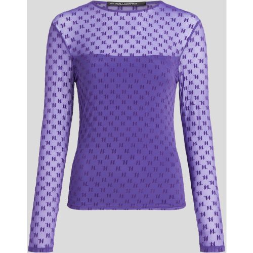 Haut En Mesh Monogram, , , Taille: L - Karl Lagerfeld - Modalova