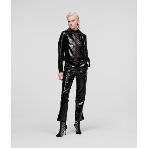 Pantalon En Simili-cuir Breveté, , , Taille: X38 - Karl Lagerfeld - Modalova