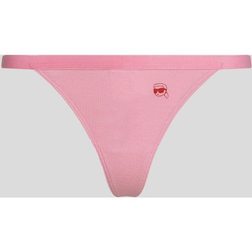 Ikon Ribbed Thong, , , Taille: L - Karl Lagerfeld - Modalova
