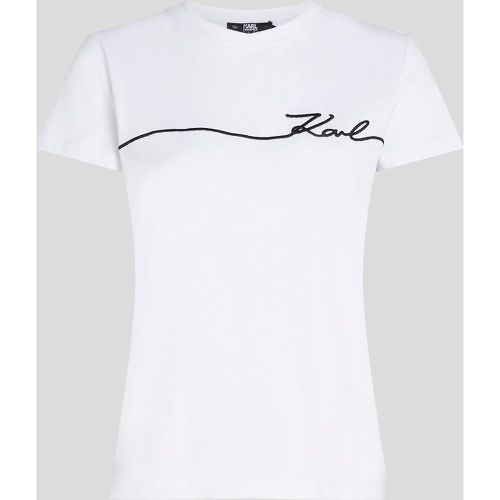 T-shirt Karl Signature, , , Taille: XXS - Karl Lagerfeld - Modalova