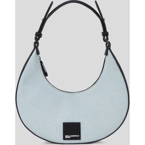 Sac Porté Épaule Demi-lune Avec Logo Carré, , , Taille: X00 - Karl Lagerfeld - Modalova