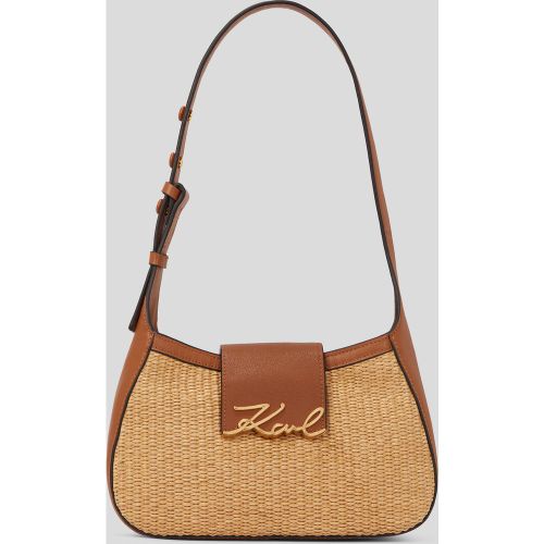 Petit Sac Porté Épaule En Raphia K/signature, , -, Taille: One size - Karl Lagerfeld - Modalova