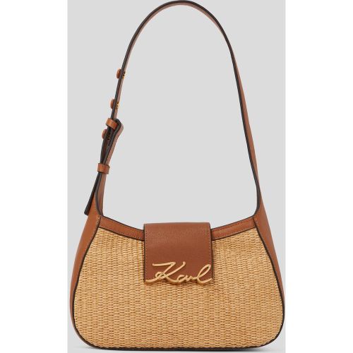Petit Sac Porté Épaule En Raphia K/signature, , -, Taille: X00 - Karl Lagerfeld - Modalova