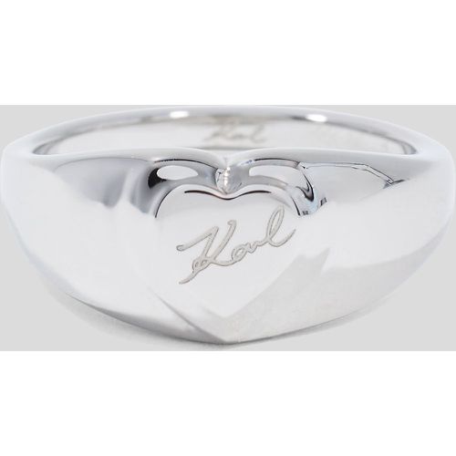 Bague En Forme De Cœur Karl Signature, , , Taille: 12 - Karl Lagerfeld - Modalova