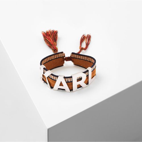 Bracelet Griffé K/woven Karl – Orange Brûlé, , , Taille: X00 - Karl Lagerfeld - Modalova