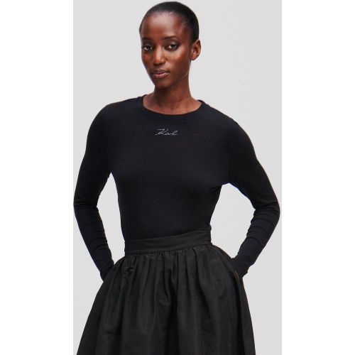 Haut À Manches Longues En Modal, , , Taille: L - Karl Lagerfeld - Modalova