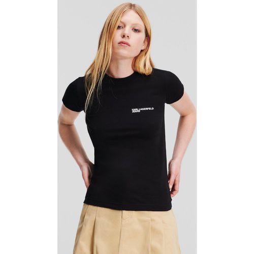 T-shirt Ajusté Avec Logo Klj, , , Taille: XS - Karl Lagerfeld - Modalova