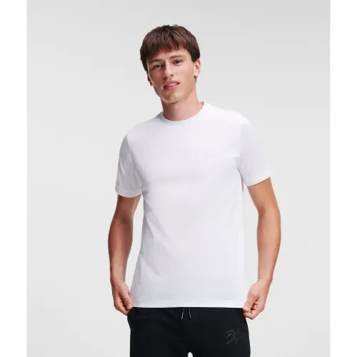 T-shirt À Col Rond, , , Taille: 3XL - Karl Lagerfeld - Modalova