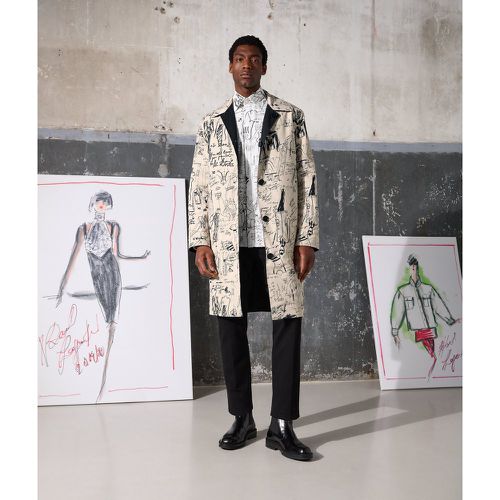 Trench Réversible Avec Motif Croquis, , /, Taille: XL - Karl Lagerfeld - Modalova