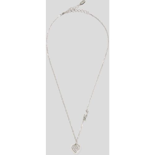 Collier À Breloque En Forme De Cœur Pavé, , , Taille: L00 - Karl Lagerfeld - Modalova